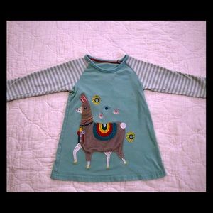 Adorable turquoise Llama dress